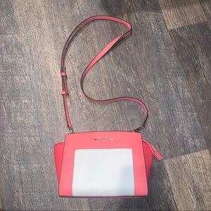 Michael Kors Pink White Crossbody Purse